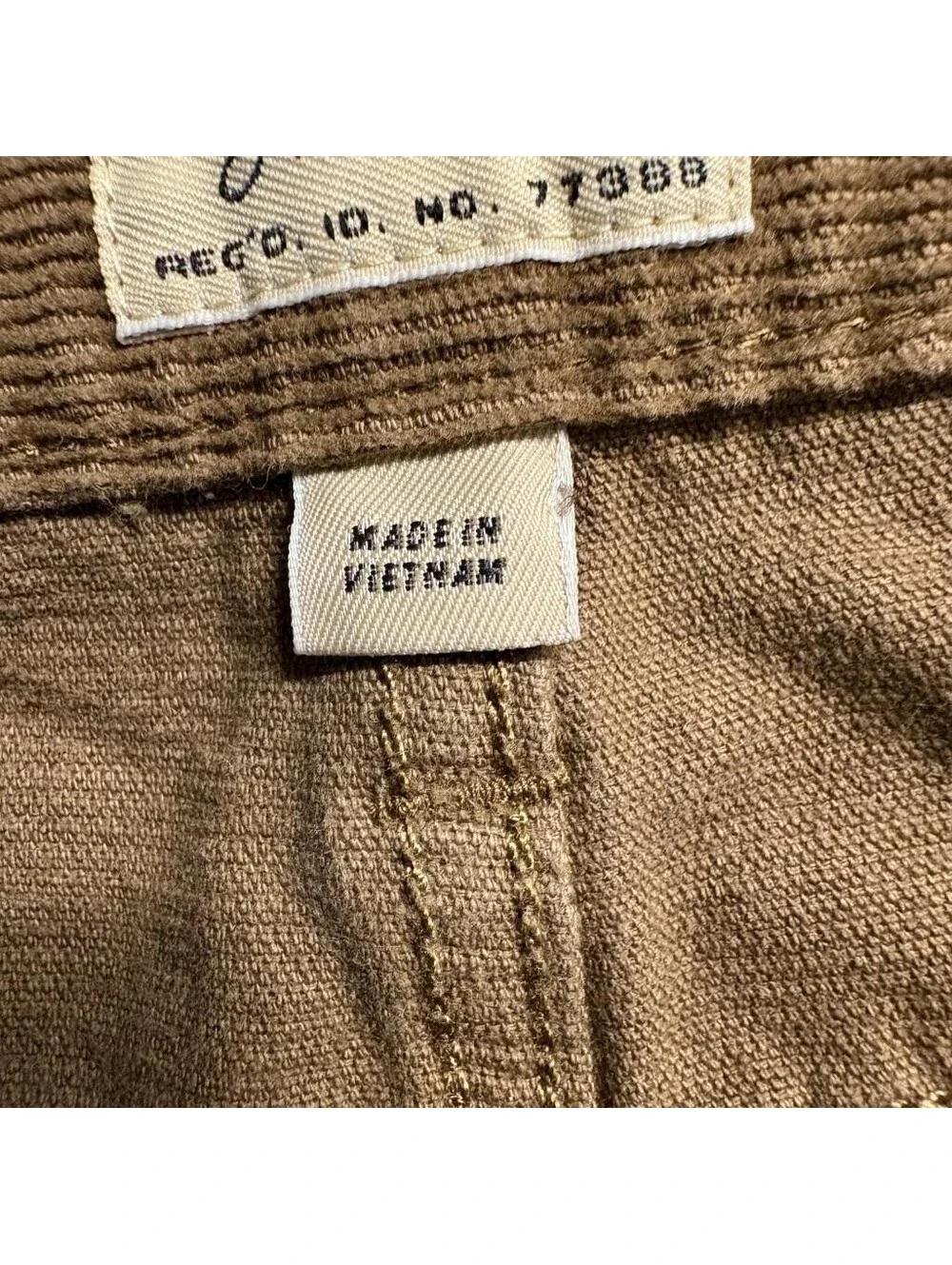 J.Crew 770 Straight Fit Corduroy Pants Mens 31x32 Brown Stretch Cotton Cord